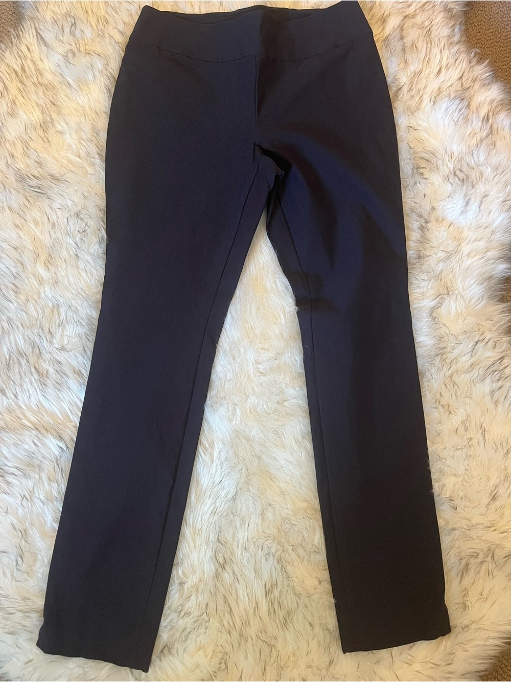NIC+ZOE Navy Straight-Leg Pants